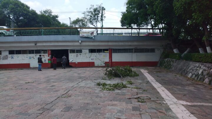 Fuertes vientos, tolvanera y lluvia se registró en la Ciudad de México