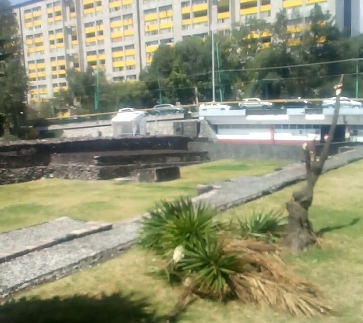 Colapsó cubierta temporal en la Zona Arqueológica de Tlatelolco
