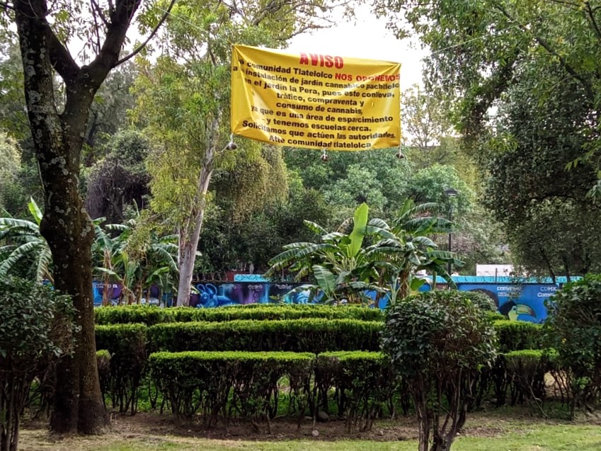 Nulificar la intención de uso ilegal del Jardín "La Pera" para el consumo lúdico de marihuana