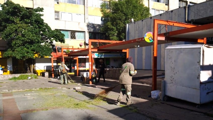 Jornada de Mantenimiento en jardines de Tlatelolco