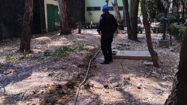 Sin luz por el edificio Yucatán: recuperan cable en área verde