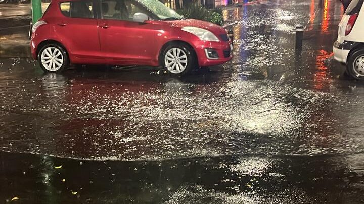 La tormenta que volvió río a la Unidad Habitacional