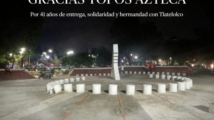 41 años después, Tlatelolco vuelve a decir gracias