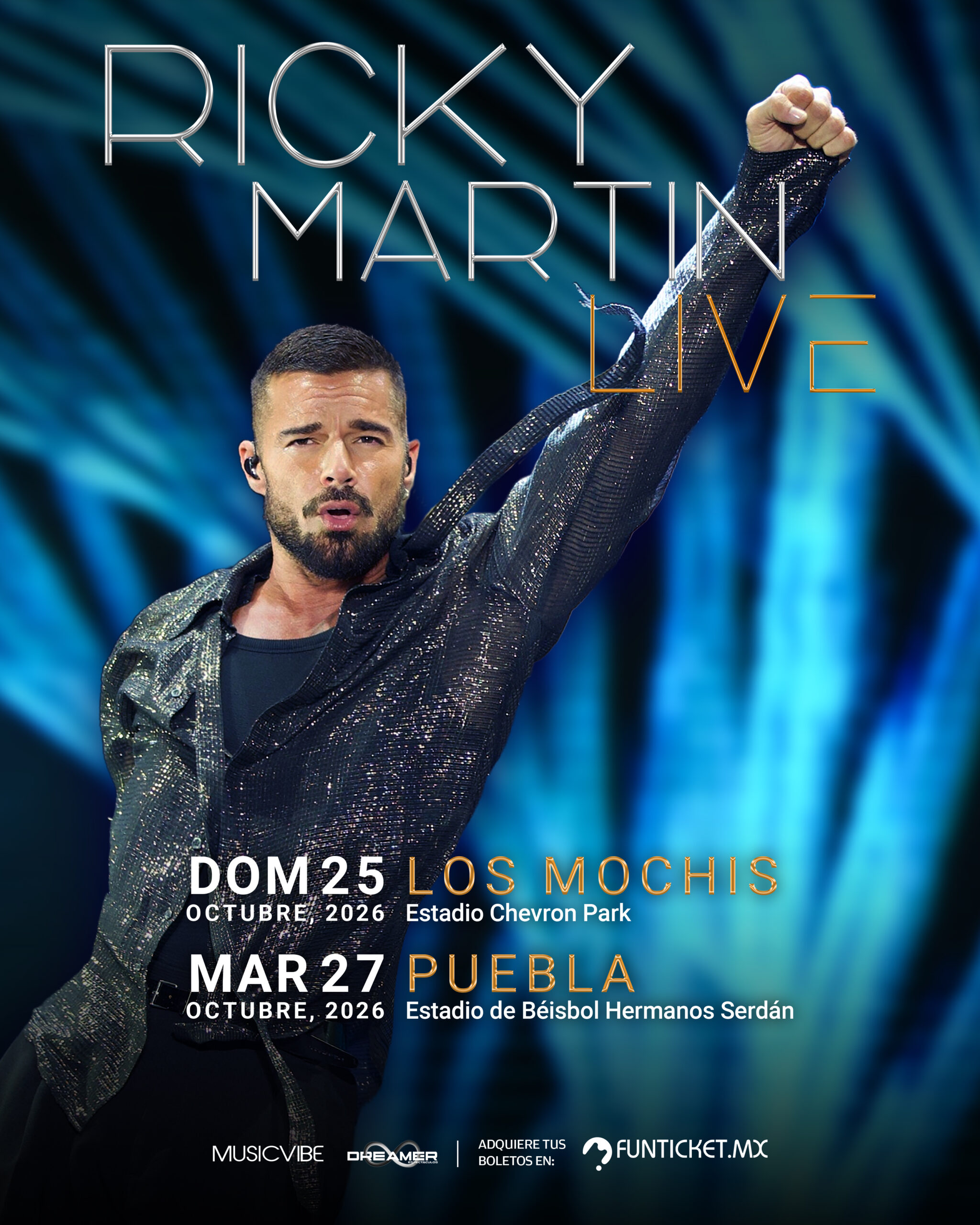 Regresa Ricky Martin a México con un espectáculo de primer nivel